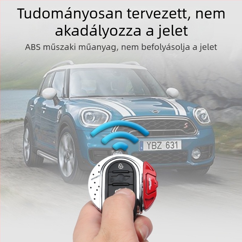 BMW Mini Countryman kulcsház – F series Caliper Key shell, PU anyag, trend stílus, licencelt magánmárka