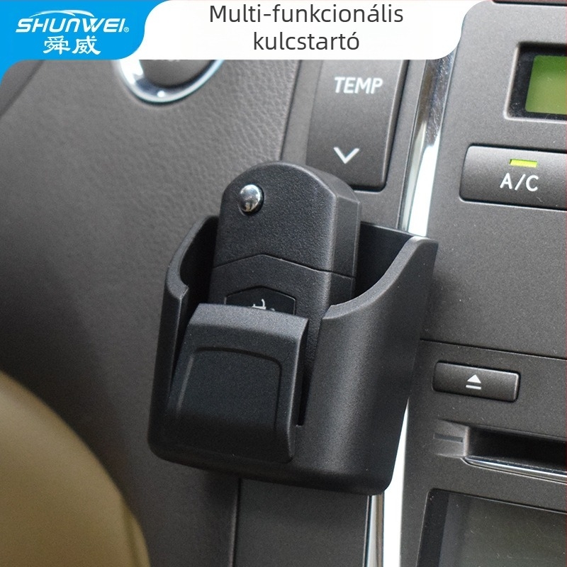 Shunwei Autókulcs-tároló doboz a középkonzolhoz – univerzális kompatibilitás, műanyag, logónyomtatás elérhető
