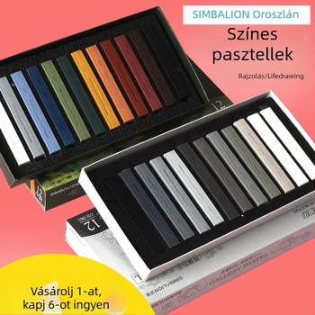 SIMBALION Lion SP-12S puha pasztell rudak vázlatkészítéshez és rajzoláshoz – művészeti diákok számára