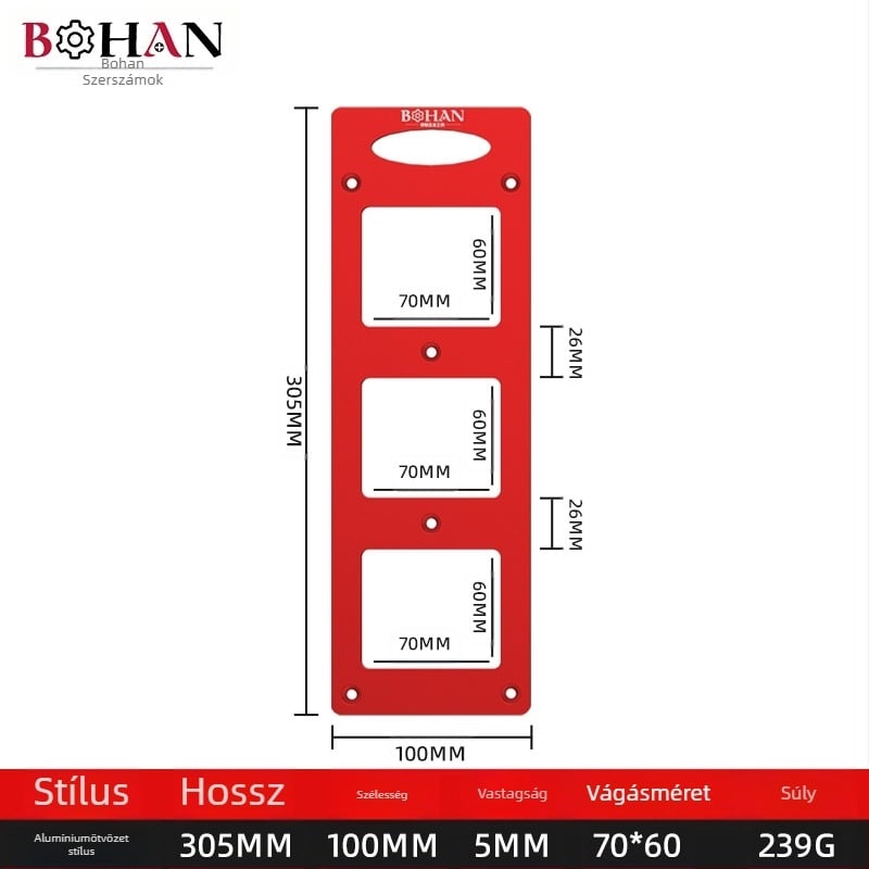 Bohan faipari maró – 86 típusú konnektor-dobozok üregeinek készítéséhez, hornyoló és csatornázó eszköz