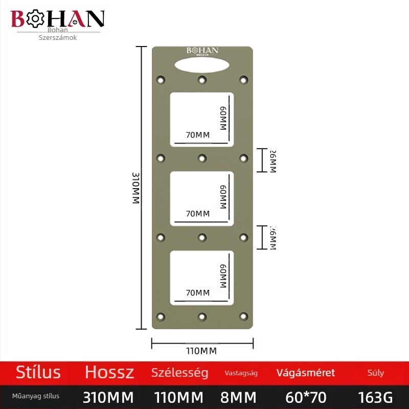 Bohan faipari maró – 86 típusú konnektor-dobozok üregeinek készítéséhez, hornyoló és csatornázó eszköz