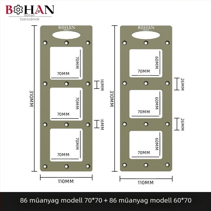 Bohan faipari maró – 86 típusú konnektor-dobozok üregeinek készítéséhez, hornyoló és csatornázó eszköz