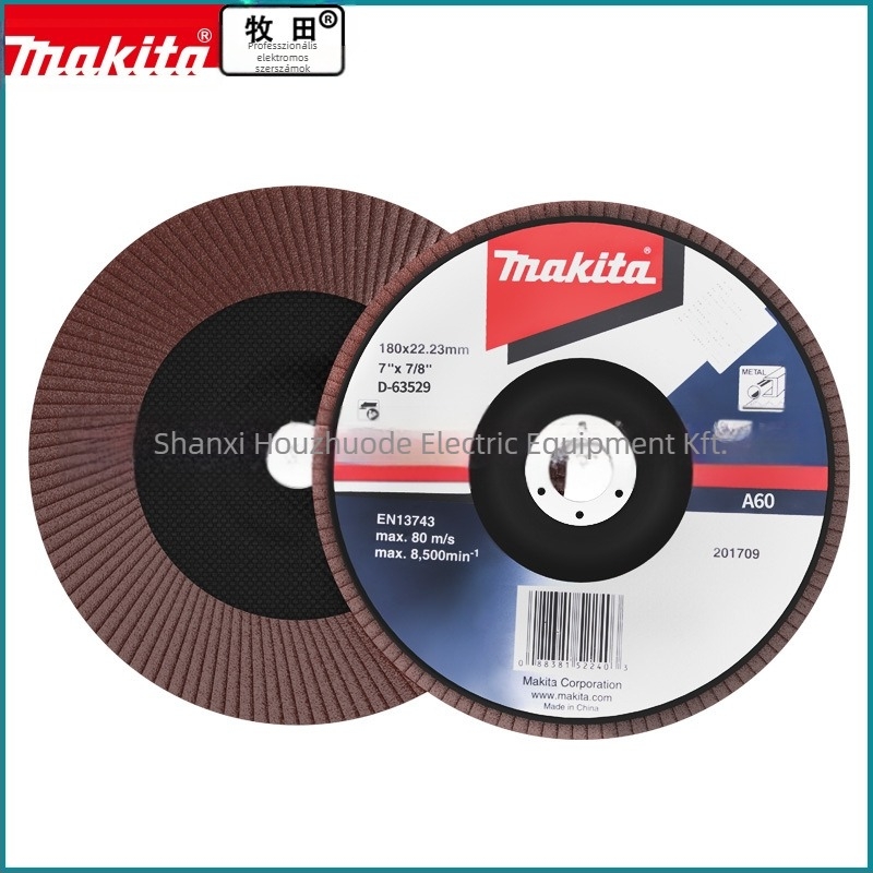 Makita 100 mm-es abrazív textil korong polírozáshoz – csiszolás, maximális sebesség 80, keménység A