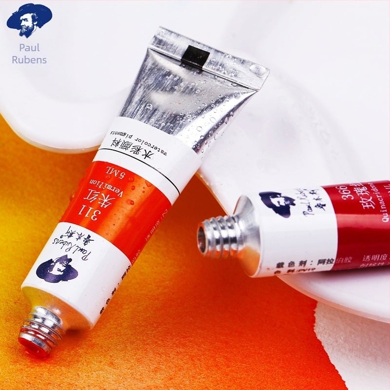 Rubens cső alakú akvarellfesték készlet – festéshez, csomagolás 18/24/36 darab