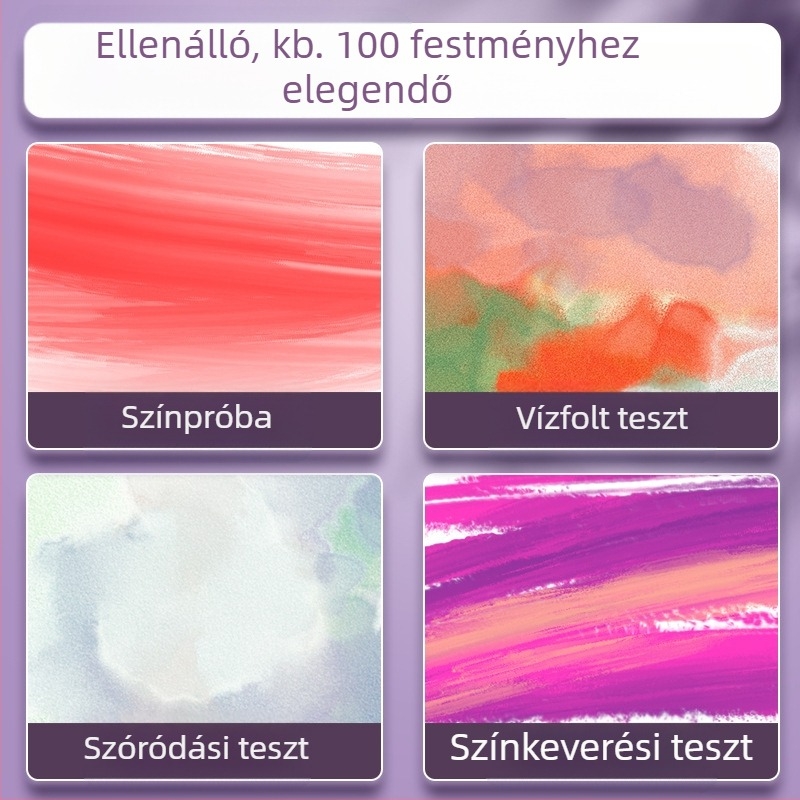 Morning Light szilárd pigment gouache készlet festéshez – dobozos csomagolás, alapanyagok