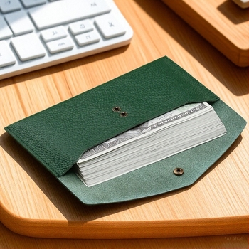 PU bőr lychee-textúrájú pénztárca, ultrahosszú vékony bankjegyes kialakítás, utazásokhoz és a dokumentumok tárolásához