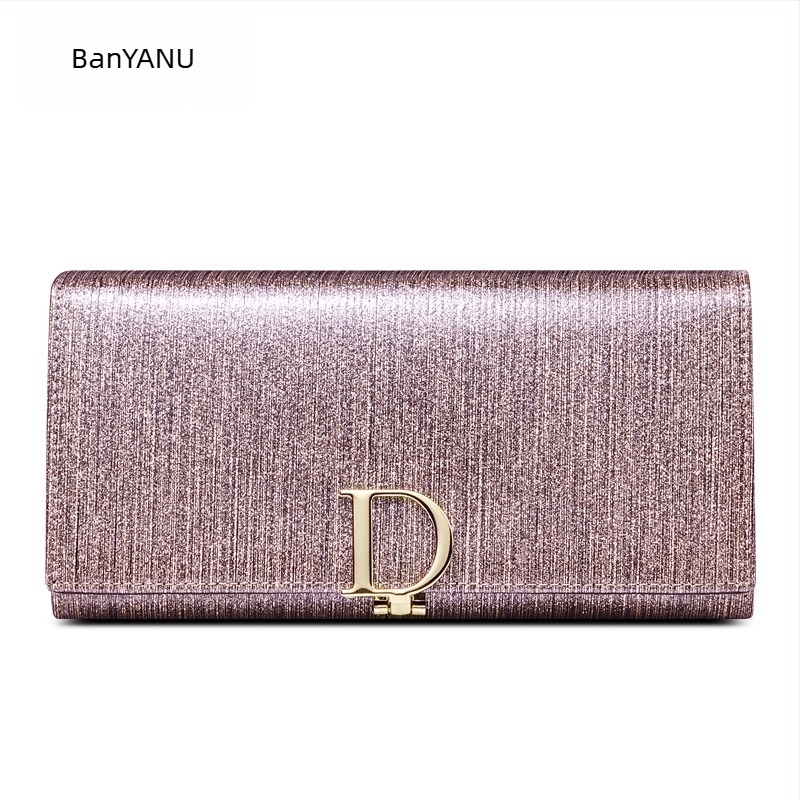 Női hosszú pénztárca valódi bőrből, kétszálas marhabőr konstrukció, csíkos minta, városi minimalizmus stílus, nagy kapacitás és több kártyatartó