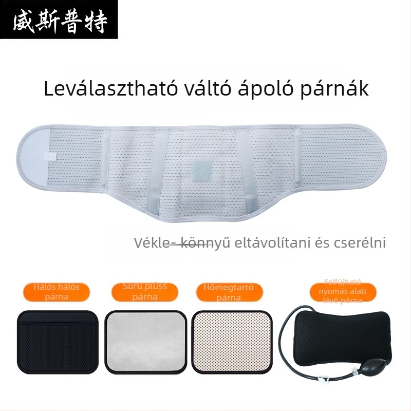 Deréktámasz öv levehető acéllemezzel – lélegző, széles, edzéshez és hegymászáshoz