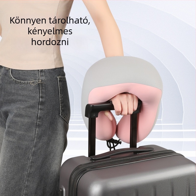 Chegeshi U-formájú utazási nyakpárna memóriahabbal töltve, külső anyag – szintetikus rost, minden évszakban használható, eredeti stílus