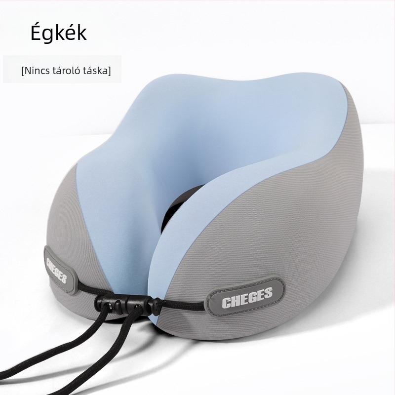 Chegeshi U-formájú utazási nyakpárna memóriahabbal töltve, külső anyag – szintetikus rost, minden évszakban használható, eredeti stílus
