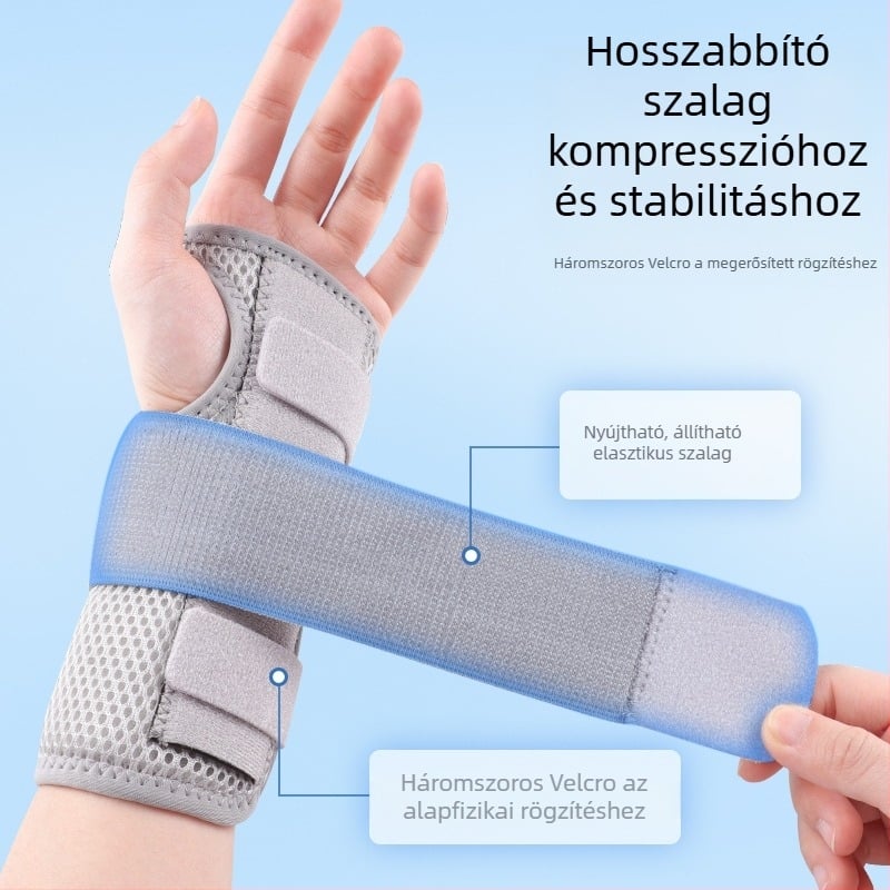Disco nylon csuklóvédő acéllemez sprain védelemre, uniszex, kosárlabda