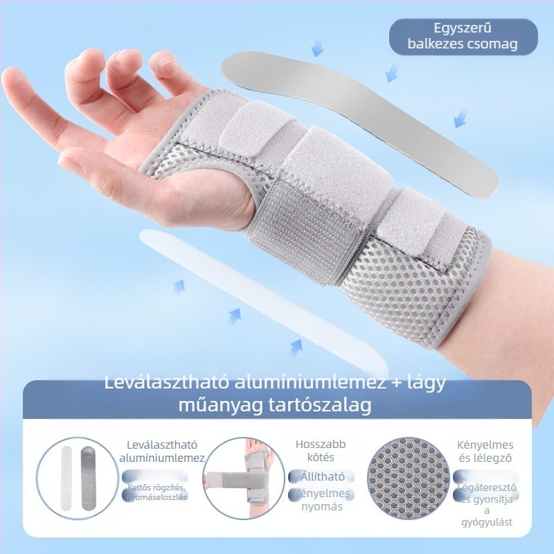 Disco nylon csuklóvédő acéllemez sprain védelemre, uniszex, kosárlabda