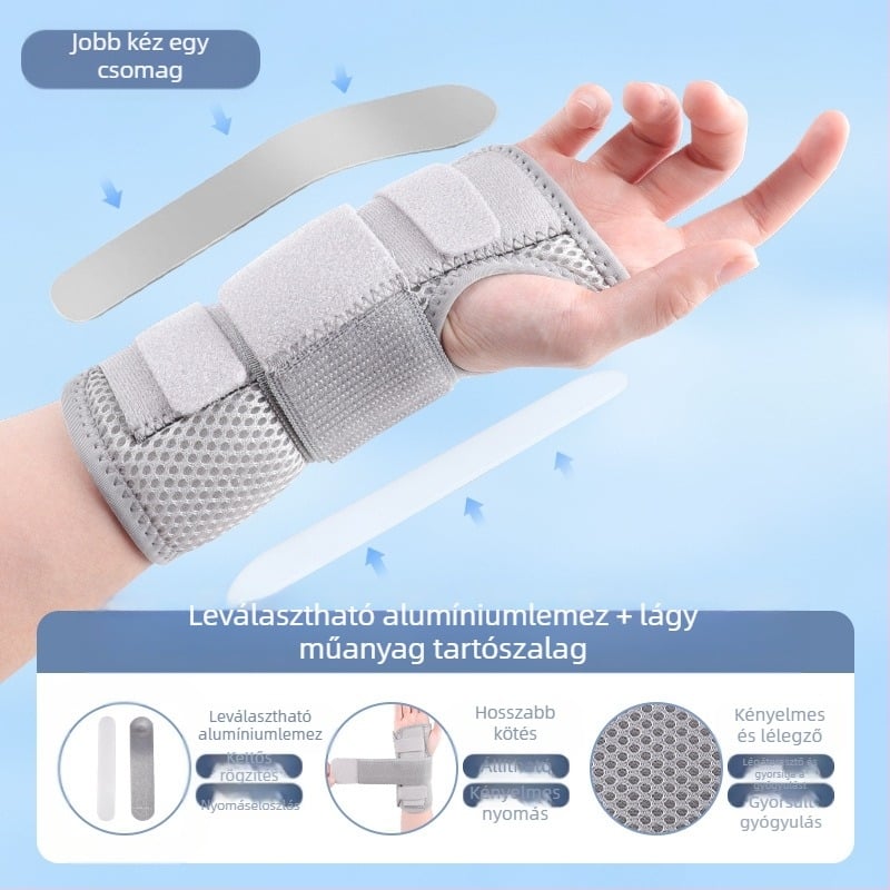 Disco nylon csuklóvédő acéllemez sprain védelemre, uniszex, kosárlabda