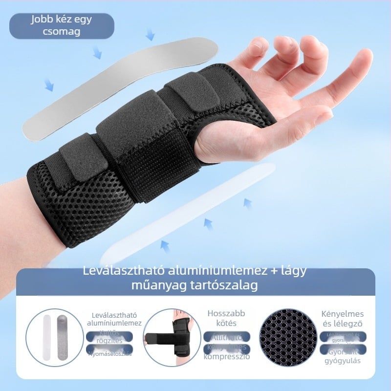 Disco nylon csuklóvédő acéllemez sprain védelemre, uniszex, kosárlabda