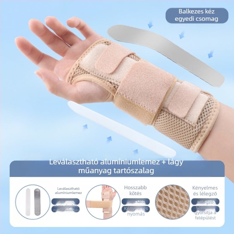 Disco nylon csuklóvédő acéllemez sprain védelemre, uniszex, kosárlabda