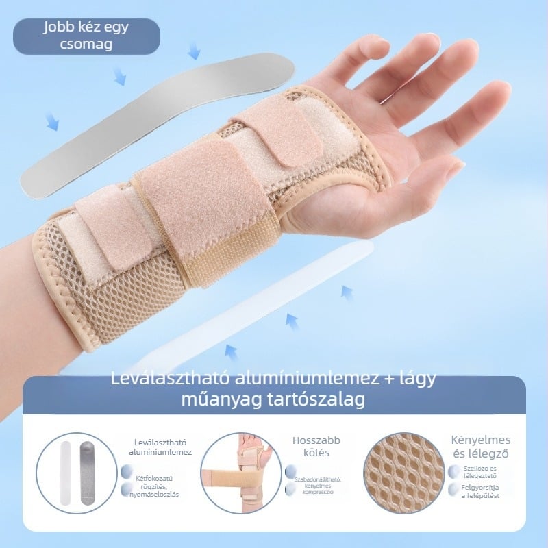 Disco nylon csuklóvédő acéllemez sprain védelemre, uniszex, kosárlabda