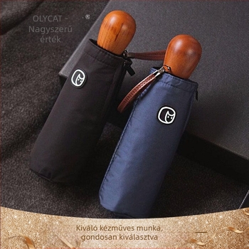 OLYCAT 8 bordás nap- és esernyő, szélálló, ragasztómentes anyag (impact), ötvözet váz, fa fogantyú