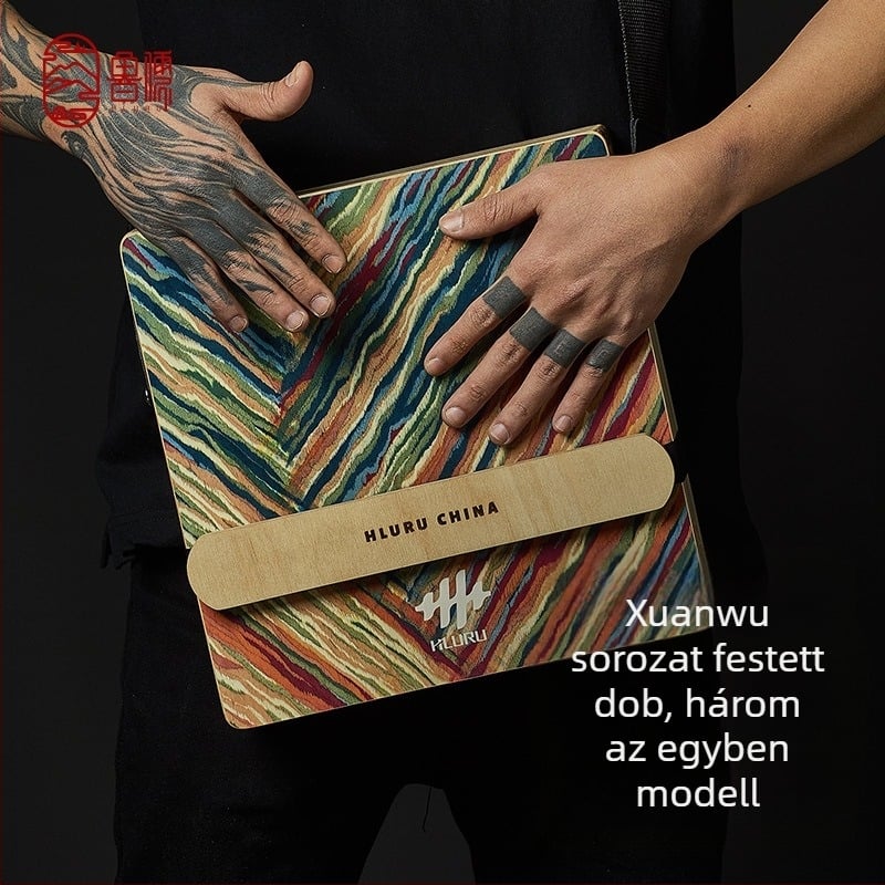 Lu ru Három az egyben boxdob – professzionálisan csomagolt utazófa dobf box, ülő dob