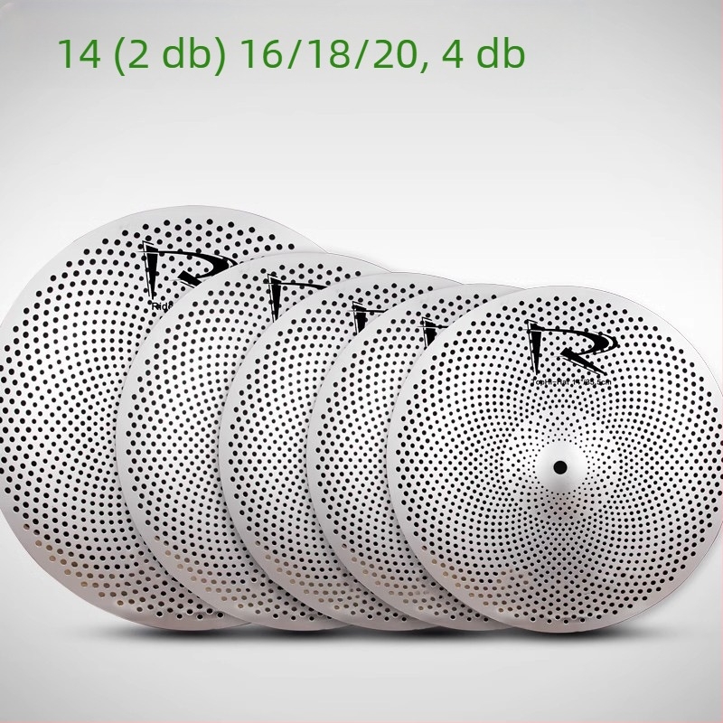 Asanasi xyc01 dobcsimbál dobkészlethez, halk dizájn, átmérő 31–50 cm