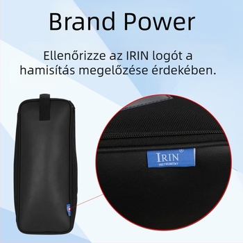 IRIN Dobogó pedál táska W-109, bőr + Oxford anyag, OPP csomagolás