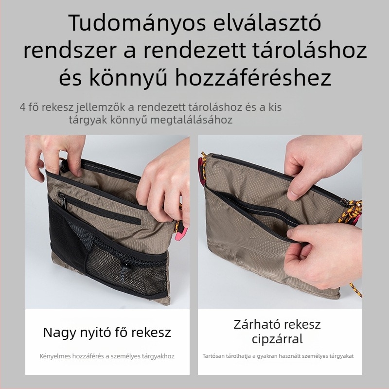 PLAY-KING Nylon Crossbody táska a kültéri sportokra – vízálló, ultrakönnyű, összecsukható, uniszex telefon-táska
