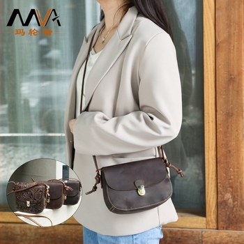 MVA Női válltáska valódi bőrből, első réteg marhabőrből, zárózárral, ovális forma, belső cipzáras zseb, Cloud bag stílus, egypántos, mindennapi használatra, 2025 tavasz