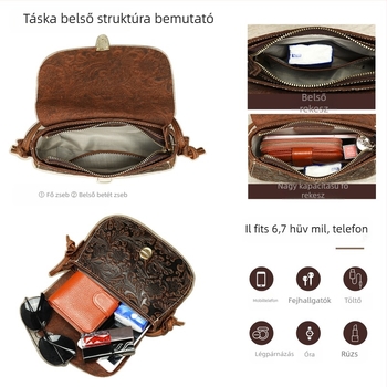 MVA Női válltáska valódi bőrből, első réteg marhabőrből, zárózárral, ovális forma, belső cipzáras zseb, Cloud bag stílus, egypántos, mindennapi használatra, 2025 tavasz