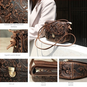 MVA Női válltáska valódi bőrből, első réteg marhabőrből, zárózárral, ovális forma, belső cipzáras zseb, Cloud bag stílus, egypántos, mindennapi használatra, 2025 tavasz