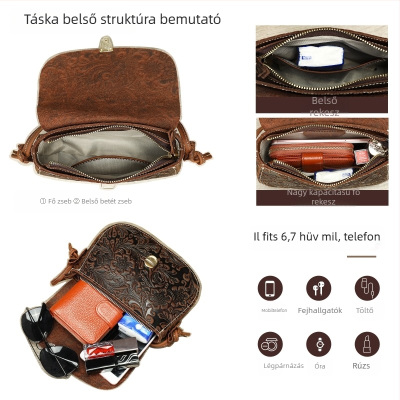 MVA Női válltáska valódi bőrből, első réteg marhabőrből, zárózárral, ovális forma, belső cipzáras zseb, Cloud bag stílus, egypántos, mindennapi használatra, 2025 tavasz