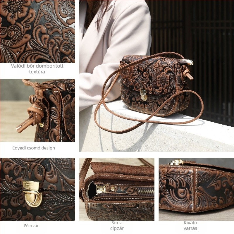 MVA Női válltáska valódi bőrből, első réteg marhabőrből, zárózárral, ovális forma, belső cipzáras zseb, Cloud bag stílus, egypántos, mindennapi használatra, 2025 tavasz