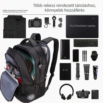 Uniszex multifunkcionális hétköznapi hátizsák, vízálló és lélegző, Oxford anyagból, utazáshoz