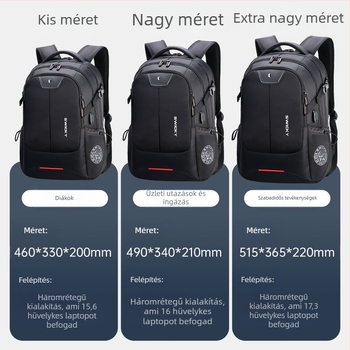 Uniszex multifunkcionális hétköznapi hátizsák, vízálló és lélegző, Oxford anyagból, utazáshoz