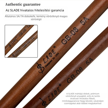 LADE mahagóni dobverő, GB-08 modell, dobkészlethez