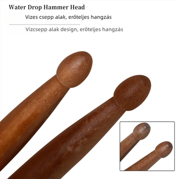 LADE mahagóni dobverő, GB-08 modell, dobkészlethez