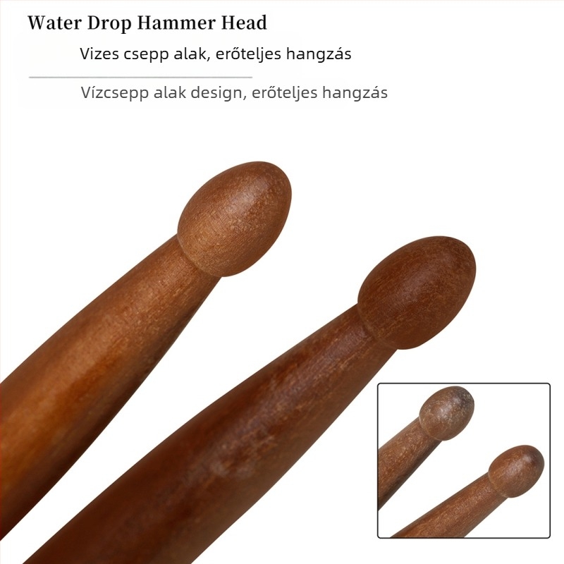 LADE mahagóni dobverő, GB-08 modell, dobkészlethez