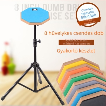 8 hüvelykes gyakorló hangtompító dobpad készlet, természetes gumi