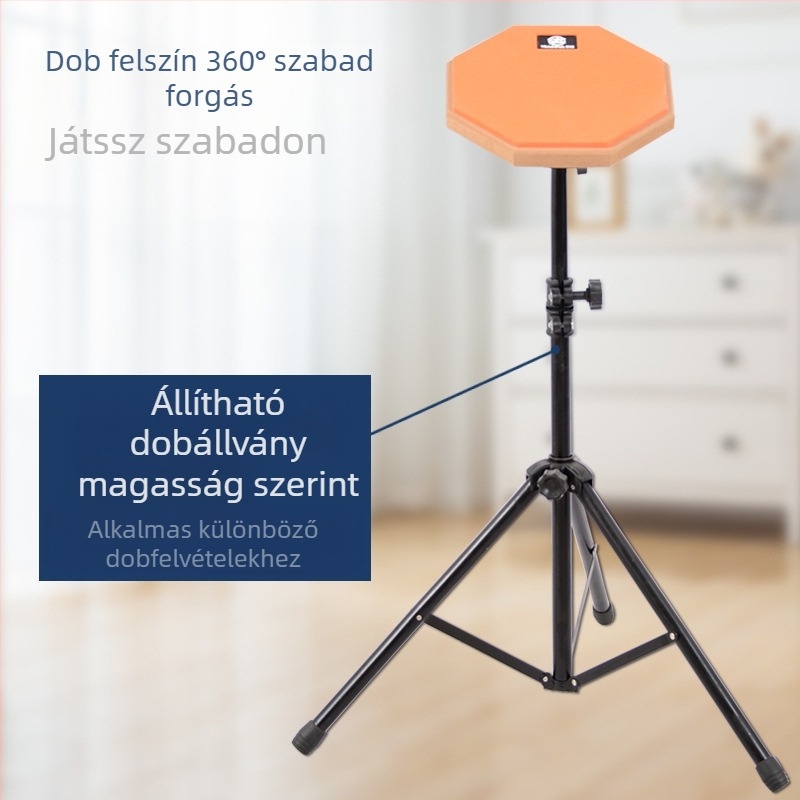 8 hüvelykes gyakorló hangtompító dobpad készlet, természetes gumi