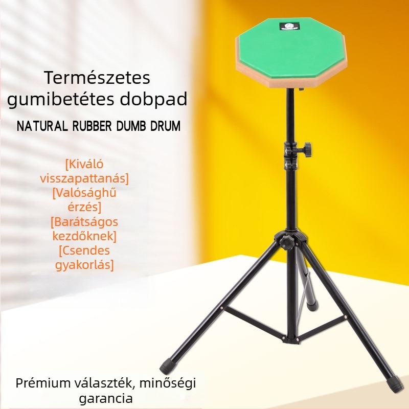 8 hüvelykes gyakorló hangtompító dobpad készlet, természetes gumi