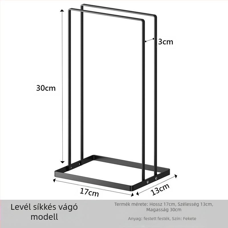 Vasból készült ruhaszárító szervező – 2-szintes asztali tároló, szerelés nélkül, japán minimalista stílus