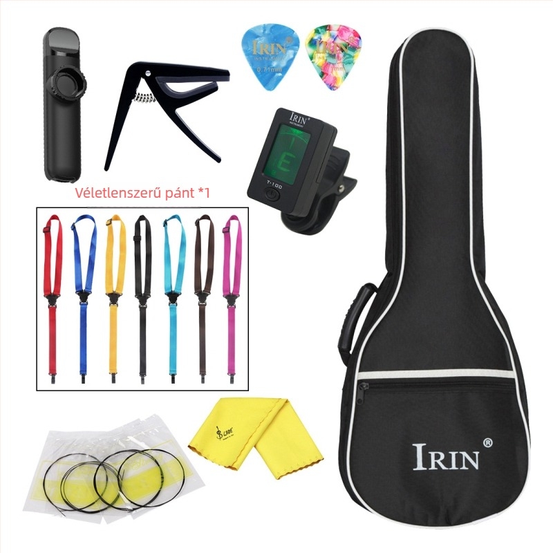 IRIN diófából készült ukulele — modell UK2360/UK2660/UK2170, kezdőknek, csomagolás tálcán