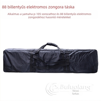 88‑billentyűs digitális zongora táska hátizsákként, Oxford anyag, 210D bélés, kézi pánt