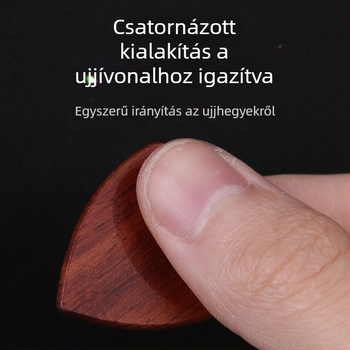 Kézzel készített tömörfa gitárpik doboz — tároló doboz, fa ajándékdoboz