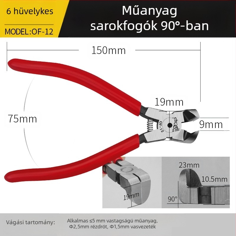 Sitli antimagnetikus elektronikai fogó – lapos száj, vékony nyílás, lapos fej