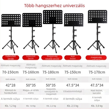 Kottaállvány, összecsukható és univerzális gitárhoz, hegedűhöz, Guzhenghez és Erhuhoz — vas keret; modellek: középső keret, nagy keret, spektrum keret; márka Remembering Ming
