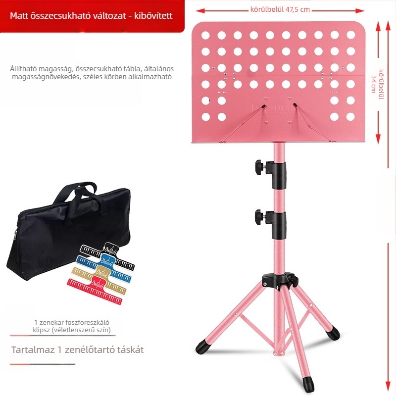 Kottaállvány, összecsukható és univerzális gitárhoz, hegedűhöz, Guzhenghez és Erhuhoz — vas keret; modellek: középső keret, nagy keret, spektrum keret; márka Remembering Ming