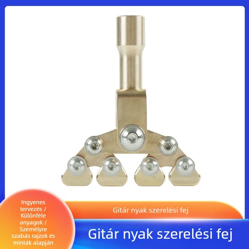 Gitár frettelepítő nyomófej – sárgaréz Genrui, hangszerkészítő eszköz