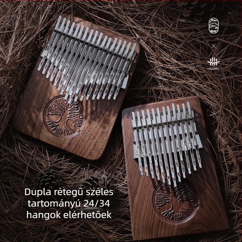 Ujjkalimba, 24 hang, C hang, kétszintű, tartalmaz félhangokat
