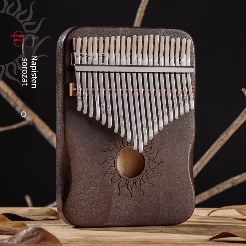 Huashu Kalimba (ujj-zongora) - 17 hang, juharfából készült, kezdő hangszer