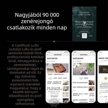 Huashu kalimba – akril, 17 hang, gyerekeknek