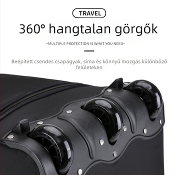 Trail vízálló könnyű gurulós utazótáska – Oxford anyag, uniszex, városi egyszerű stílus